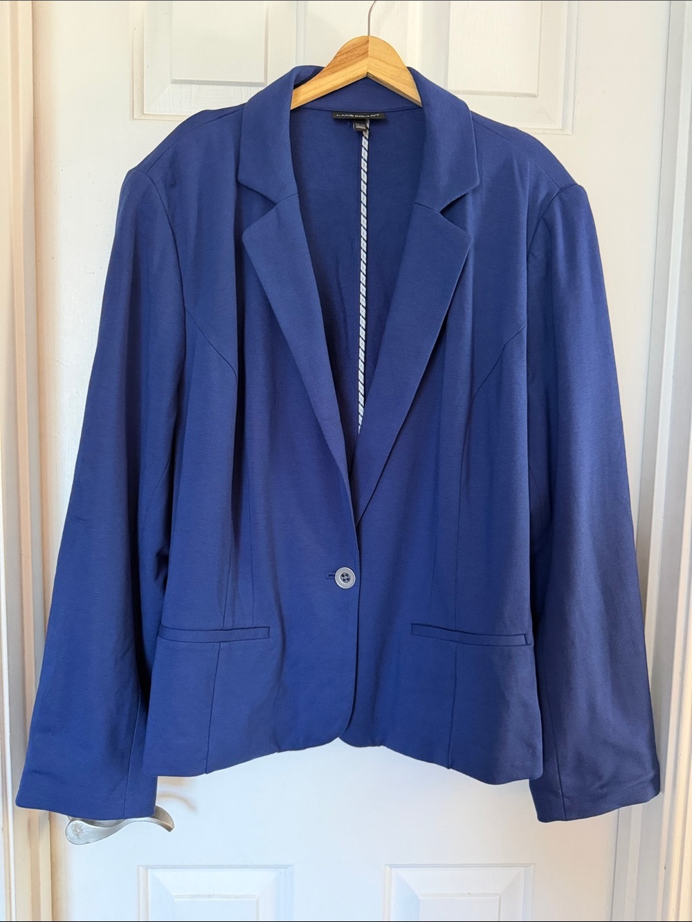 Lane Bryant Deep Blue Single-Button Blazer size 26/28 - Picture 1 of 5